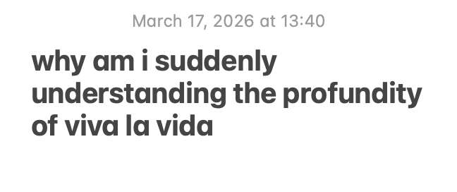 what’s in a Notes app?&nbsp;(whimsy)